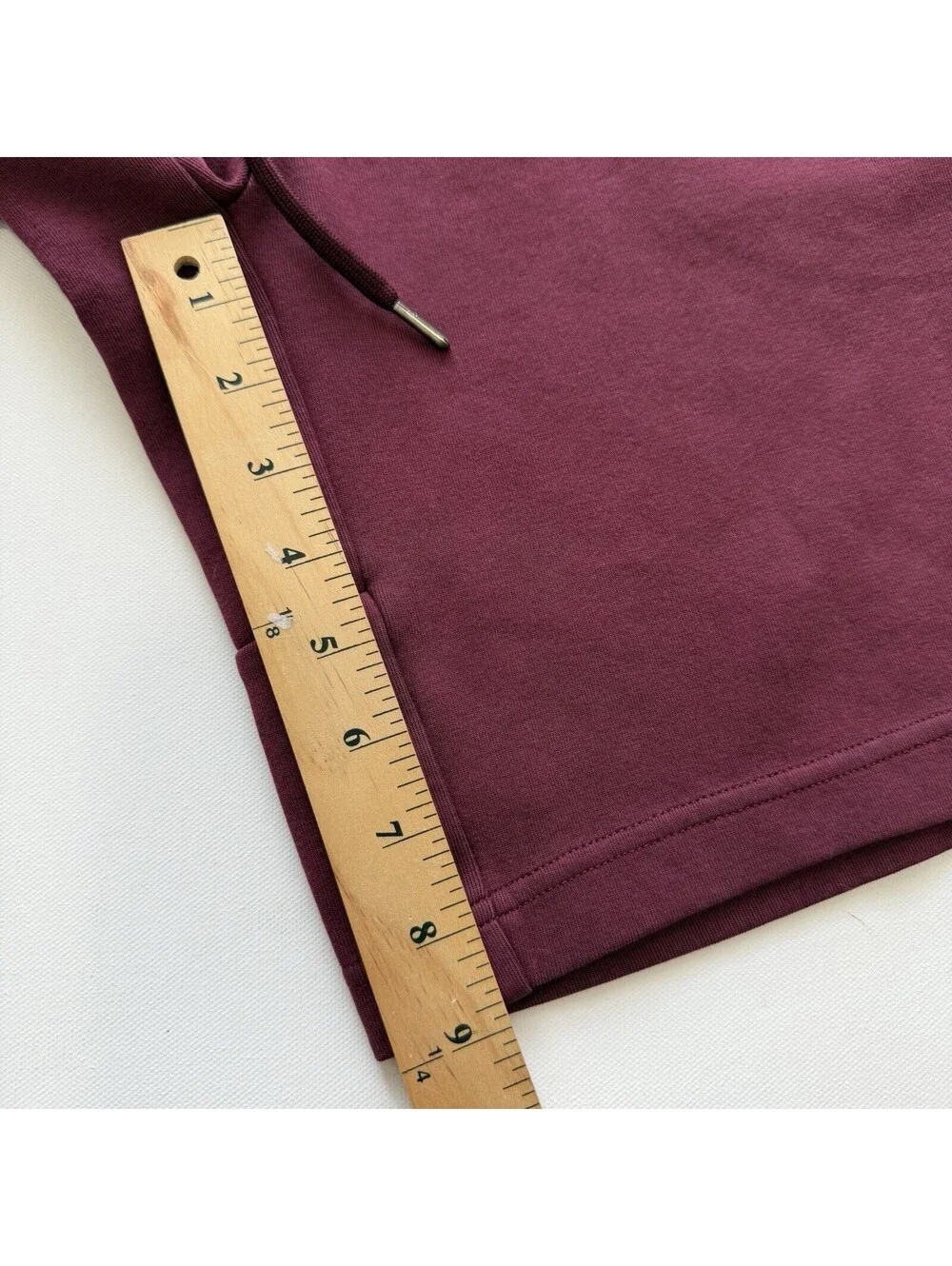 Polo Ralph Lauren Mens S Burgundy Fleece Shorts Drawstring Green Pony Logo